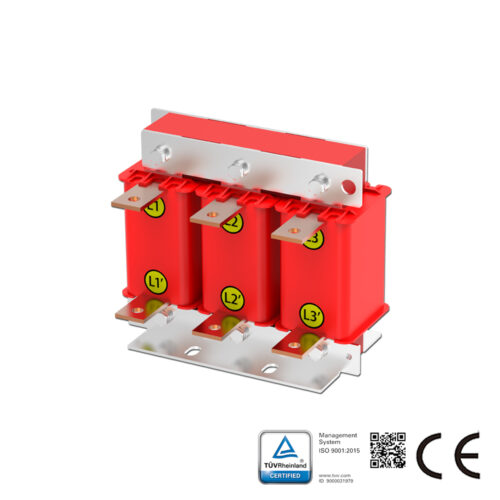 Line Reactor AC 3-Phase 400V ,2%(uK), Rated Current 120A , 45kw