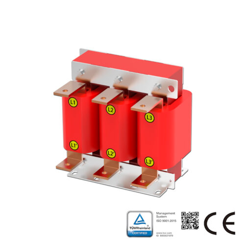Line Reactor AC 3-Phase 400V ,2%(uK), Rated Current 420A , 200kw